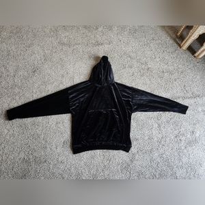 REPRESENT Black Velour Hoodie